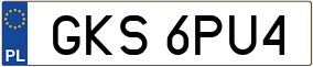 Trailer License Plate